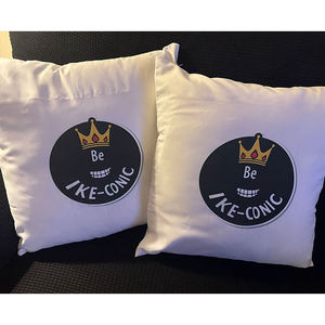 Cuscini in seta con il Logo della firma 18x18 forma quadrata tessuto lavabile tessuto stampato Design - Product Image 1