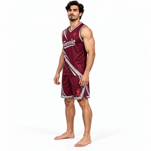 Conjunto de uniforme de baloncesto, camiseta personalizada para equipo, pantalones cortos, ropa deportiva transpirable de secado rápido para jugadores de baloncesto, entrenamiento, partidos de liga - Product Image 4