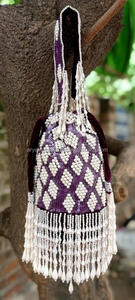 Nueva llegada impresionante hecho a mano en relieve trabajo pesado multicolor nupcial noche embrague mujeres Potli monedero con pequeña correa de perla - Product Image 3