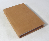 Vente en gros de carnets personnalisés en papier recyclé fait main de couleur kaki, couverture rigide, cadeau
