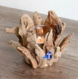 Bougeoir de luxe bois flotté pour décoration de mariage personnalisé du Vietnam vente en gros à bon prix - Product Image 3