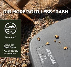 Détecteur de métaux Garrett Axiom Lite à induction pulsée pour la recherche d'or |   Système de détection d'or profond professionnel léger - Product Image 5