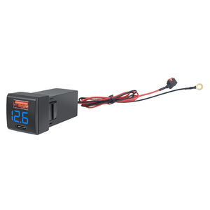 12V 24V 23x23มม. 48W USB C PD 30W QC3.0 18W โวลต์มิเตอร์ ช่องเสียบชาร์จ USB สำหรับแผงสวิตช์รถยนต์โตโยต้า - Product Image 2