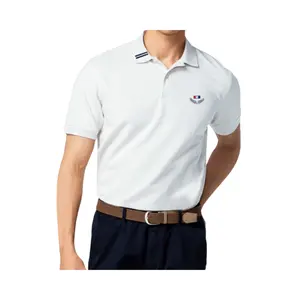 Good Quality Polo T-Shirt For Men Casual Clothes Cotton Fabric Oem Service Packed Into Plastic Bags Vietnamese Supplier