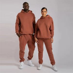 Conjunto Deportivo Personalizado de Alta Calidad con Lavado Ácido, Sudadera con Capucha y Pantalones de Chándal Unisex de Talla Grande, con Logotipo Personalizado - Product Image 1