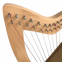 Connie 12-String Gevon Celtic Irish Guitar Ash Wood Durable Polished Finish Touch Control Uncoated Tuning Key Spare Strings