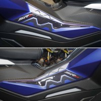 Autocollants de protection latéraux 3D Labelbike pour moto Aprilia SR GT 125 et 200, accessoires personnalisés, Italie