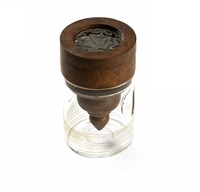 Brûleur à Bakhoor en bois de manguier brun et acrylique, parfum rose, décoration d'intérieur, certifié EPCH, Inde, Ramadan 2027