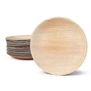 Assiettes jetables rondes compostables Vaisselle biodégradable écologique pour les événements, les pique-niques et les repas de tous les jours - Product Image 3