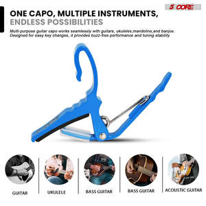 Capo de Guitarra de 5 Cuerdas de Cambio Rápido para Guitarra Acústica, Eléctrica, Banjo, Mandolina o Ukelele - Product Image 4