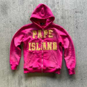 Sweats à capuche imprimés en détresse pour homme personnalisé bouffée imprimé fermeture éclair à capuche Streetwear Big Puff impression bases coton mélangé - Product Image 4