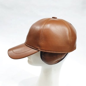 หมวกเบสบอลหนังแกะแท้ ปรับได้ สำหรับผู้ชายและผู้หญิง เหมาะสำหรับฤดูใบไม้ร่วง ฤดูหนาว และกีฬากลางแจ้ง - Product Image 2