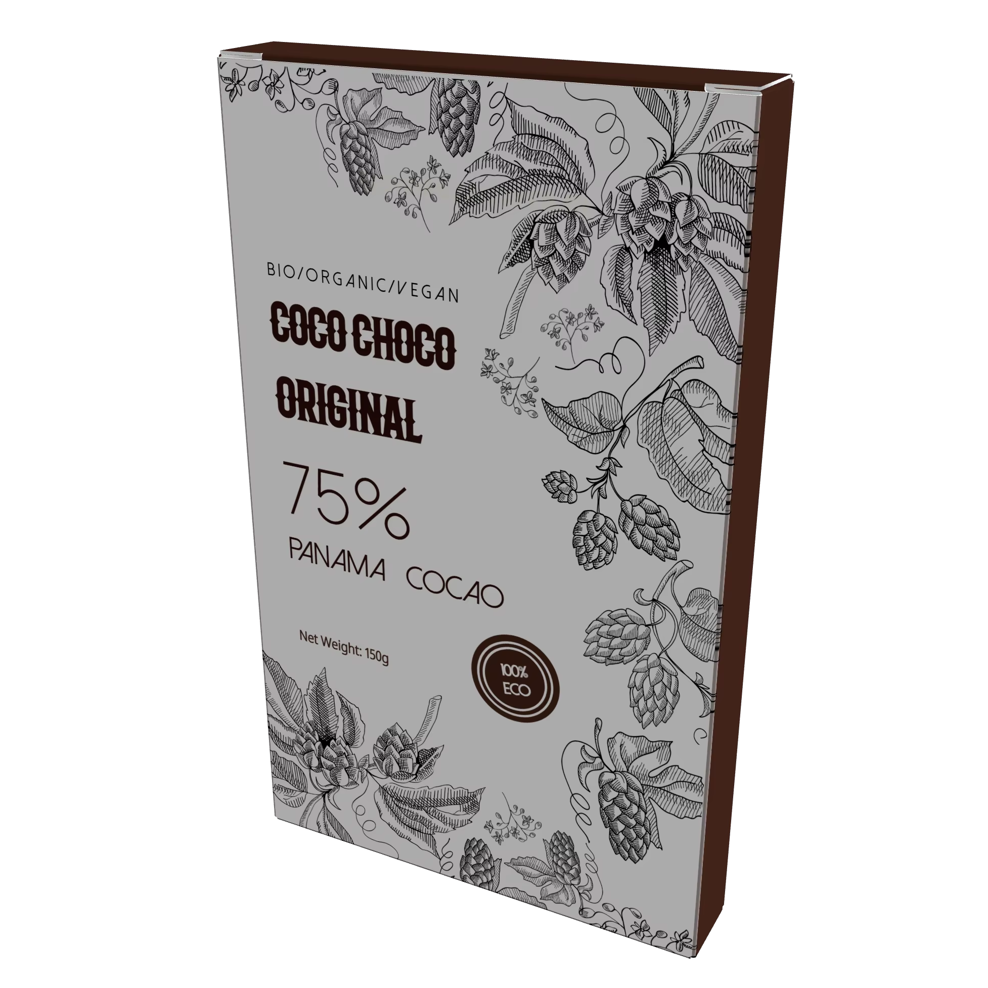 Custom Folder Style Paper Packaging Box for Food Gift Display, Retail Presentation and Minimalist Product Wrapping