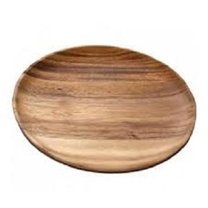 Assiette de service de couleur naturelle pour la cuisine à la maison et la décoration de mariage en vrac - Product Image 2