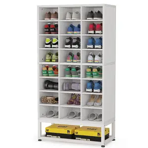 Wholesale Wooden Shelf Rack 8-Tier Shoe Display Rack Stand For Shop With Stock Fast Delivery