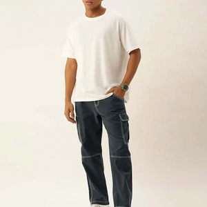 2025 Producto Precio bajo Alta calidad Hombres Cargo Pantalón Cordón Adjunto Top Classy Wear Hombres Cargo Pantalones con servicio OEM - Product Image 4