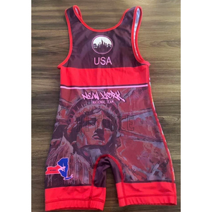 Venta al por mayor de hombres Powerlifting Body Singlets Spandex Ropa deportiva para el gimnasio Lucha libre y levantamiento de pesas Logotipo personalizado Servicio OEM - Product Image 6