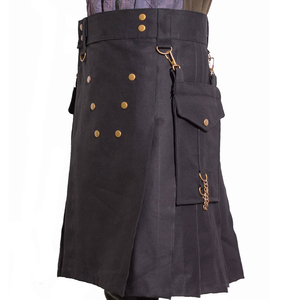 Kilt écossais traditionnel en tartan des Highlands, design OEM, kilt utilitaire écossais pour homme, 8 yards, kilt des Highlands écossais - Product Image 2