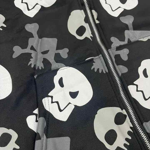 เสื้อฮู้ดซิปเต็มตัวลายหัวกะโหลก สไตล์ Y2K กอธิค สตรีทแวร์ แจ็คเก็ตขนแกะโอเวอร์ไซส์ ฮิปฮอป พิมพ์ลายทั่วตัว พังก์ร็อก เสื้อฮู้ดแบบซับลิเมชั่น - Product Image 6