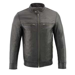 <b>Winter</b> Custom Embroidery Work Breathable Leather <b>Jacket</b> for Men Wholesale <b>Cheap</b> Price OEM Service Custom Style Wear 2025 - Product Image 3