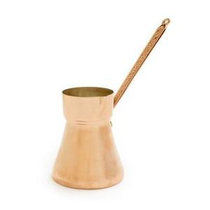 Copper <b>Turkish</b> Coffee <b>Pot</b> Elegant for Restaurant Table Top Outdoor Serving Use Arabic Gulf Style Coffee <b>Tea</b> <b>Pot</b> Wooden Handle - Product Image 4