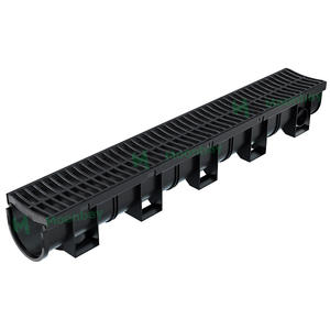 Factory — vidange linéaire en plastique HDPE, matériau de construction, eau de pluie avec couvercle en <span class=keywords><strong>fonte</strong></span> - Product Image 1