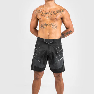 Pantalones Cortos para Hombre 2026, Color Negro Liso, con Logotipo 3D Personalizado por Sublimación, Estilo Premium, Precio Bajo - Product Image 2