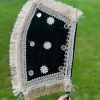 Éventail indien fait à la main multicolore / Pankhi pour la circulation de l'air et la décoration, Punjabi Dholki Pankhi Velvat avec Gota Fan, cadeau de mariage musulman