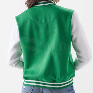 Personalice su propio diseño En stock Chaqueta de Letterman para mujer Chaqueta de Letterman a prueba de viento para mujer - Product Image 2