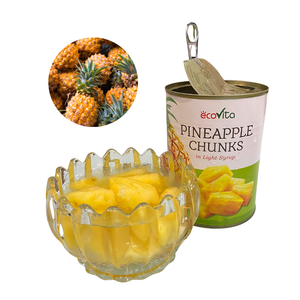 Competitive Price Vietnam Factory Deeply Sweet Canned <b>Pineapple</b> Chunks in <b>Light</b> Syrup Customized Packaging - Product Image 1