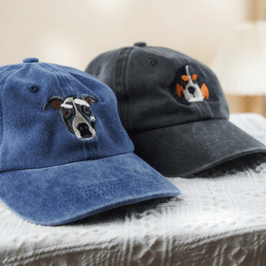 Casquettes, Gorras, Chapeaux de baseball, Casquettes personnalisées, Broderie, Patch, Votre animal de compagnie, Casquettes pour animaux de compagnie à 6 panneaux, Étiquette tissée, Bord incurvé, Casquettes - Product Image 1