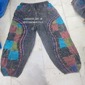 Sarouel patchwork en coton pyjama sarouel en coton pyjama patchwork en coton pyjama indien pyjama patchwork en coton népalais pantalon bohème - Product Image 3