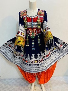 Vestido de novia multicolores, prenda tradicional afgana hecha a mano, para niñas y mujeres, 2023 - Product Image 5