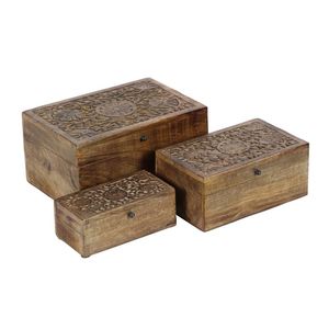 High Quality Wooden Storage <b>Box</b> Handcrafted Design Natural Wood <b>Box</b> Mango and Acacia Wood <b>Keepsake</b> <b>Box</b> with Multiple Use - Product Image 4