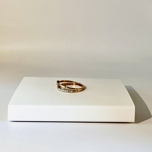 Anillo de diamante natural solitario en oro rosa Certificado GGL Color DE LA H-I Claridad Redonda de corte brillante Joyería elegante al por mayor - Product Image 4