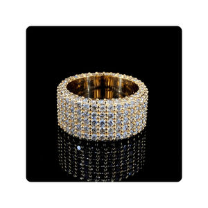 Venta al por mayor caliente 925 banda de plata esterlina nuevo diseño corte redondo Moissanite diamante joyería de moda anillos exclusivos para hombres - Product Image 1