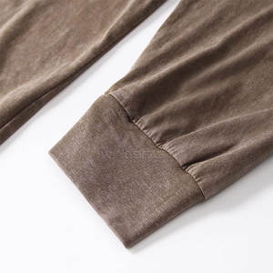 Transpirable Basics Acid Wash Sudadera Calidad Premium Moda Ligero Hombres Acid Wash Sudadera - Product Image 4