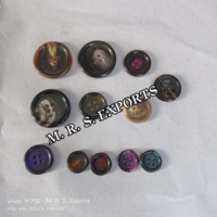 Boutons en corne de buffle et de bœuf faits à la main, écologiques, couleur miel, forme naturelle, haute qualité, vente en gros pour vêtements – Nouveauté très demandée