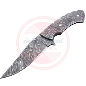 Lames vierges en acier damas faites à la main pour couteau couteaux de Camping en plein air ébauches de lame - Product Image 4