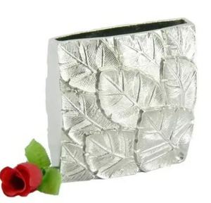 Jarrón decorativo de metal de alta calidad, jarrón de acero inoxidable, florero dorado para decoración de interiores - Product Image 6