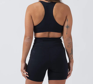 Tops cortos de gimnasio personalizados de alta calidad para mujer, camisetas de entrenamiento activo de manga larga, cintura elástica, estilo informal transpirable para primavera - Product Image 3