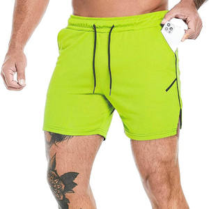 Pantalones Cortos Deportivos Casuales para Hombre, Ligeros, al por Mayor, Diseño Personalizado de Última Moda con Bolsillos Laterales, Estampado Sólido, Tinte Uniforme, en Venta - Product Image 6