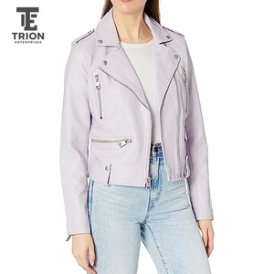 Womens Genuine Leather <b>Biker</b> <b>Jacket</b> Classic Moto Style Slim Fit ZipUp Real Lambskin Trendy Outerwear 2026 Female Leather <b>Jacket</b> - Product Image 3