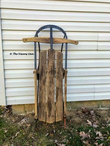 รถเลื่อนซานต้าทำจากไม้อุปกรณ์คริสต์มาสรถเลื่อนไม้มะม่วงตกแต่งกลางแจ้ง - Product Image 6