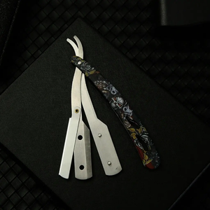 Navaja de Afeitar Profesional de Alta Calidad, Acero Inoxidable, Cuchillas de un Solo Filo, para Hombre - Product Image 4