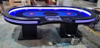 Table de poker électronique LED professionnelle de luxe YH, tables de jeu d'occasion, table de casino à vendre