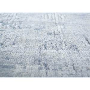 Tapis en laine et soie noué à la main gris-entropie et noir, motif abstrait, pour la maison, le couloir, le salon, modèle fait main Skws-110 pour adolescents - Product Image 3