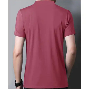 เสื้อกอล์ฟผู้ชายแบบสั่งทำพิเศษ OEM ผ้าถักพิมพ์ลายกันยับ ทรงปกติ ผสมสแปนเด็กซ์/โพลีเอสเตอร์ แขนสั้น - Product Image 6