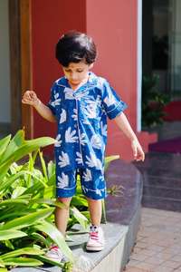 Robe de nuit pour enfants en coton pur fait à la main belle combinaison de nuit en coton imprimé tenue d'été tenue décontractée - Product Image 3