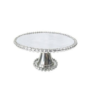 Ancient looking Fruit Cake Serving Silver Antique Finishing Table <b>Top</b> Cake Platter Stand With 3 Tier For Halloween And <b>Easters</b> - Product Image 3